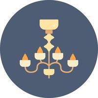 Chandelier Creative Icon Design vector