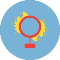 diseño de icono creativo de anillo de fuego vector