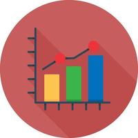 Growth Chart Creative Icon Design vector