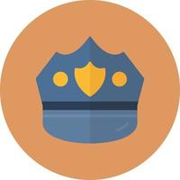 Police Cap Creative Icon Design vector