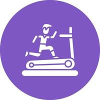 Exercise Glyph Circle Icon vector