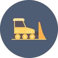 Bulldozer Creative Icon Design vector