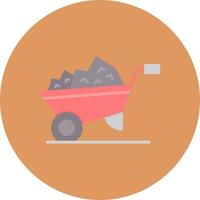 Wheelbarrow Creative Icon Design vector