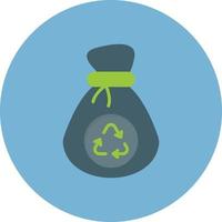 Waste Bag Creative Icon Design vector