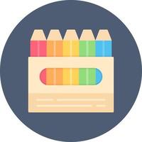 Crayons Creative Icon Design vector