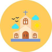 diseño de icono creativo de iglesia vector