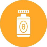 Mineral Glyph Circle Icon vector
