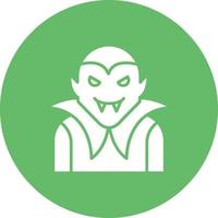 Dracula Glyph Circle Icon vector