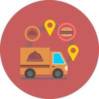 Food Delivery Creative Icon Design vector