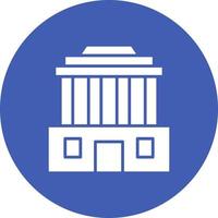 Mausoleum Glyph Circle Icon vector