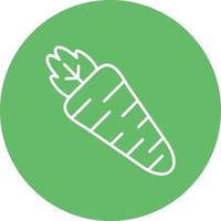 Carrot Glyph Circle Icon vector