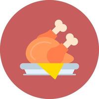 Chicken Leg Creative Icon Design vector