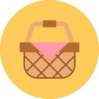 Picnic Basket Creative Icon Design vector