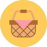 Picnic Basket Creative Icon Design vector