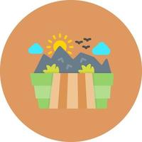 diseño de icono creativo de campo vector