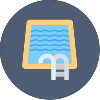 Swimming Pool Creative Icon Design vector