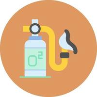 Oxygen Mask Creative Icon Design vector