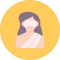 Lady Justice Creative Icon Design vector