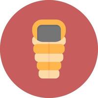 Sleeping Bag Creative Icon Design vector