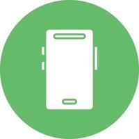 Smartphone Glyph Circle Icon vector