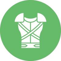 Armor Glyph Circle Icon vector