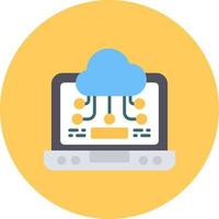 Cloud Service Creative Icon Design vector