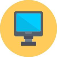 monitorear el diseño de iconos creativos vector