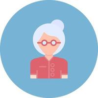 Old Woman Creative Icon Design vector