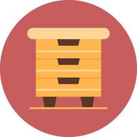 Chest Of Drawers Creative Icon Design vector