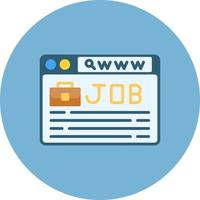 Job Search Creative Icon Design vector