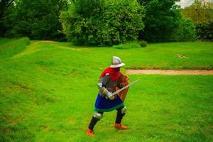 knightly tournament with swords photo