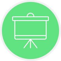 Projector Screen Creative Icon Design vector