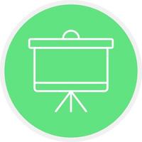 Projector Screen Creative Icon Design vector