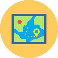 Map Creative Icon Design vector