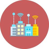 Smart City Creative Icon Design vector