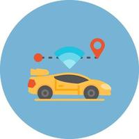 Self Driving Creative Icon Design vector