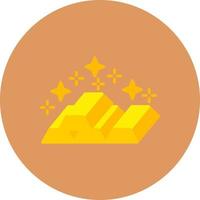 Gold Ingots Creative Icon Design vector