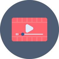 Video Player Creative Icon Design vector