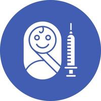 Vaccination Glyph Circle Icon vector