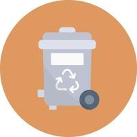 Trash Bin Creative Icon Design vector