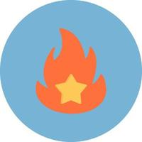 On Fire Creative Icon Design vector