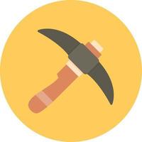 Pickaxe Creative Icon Design vector