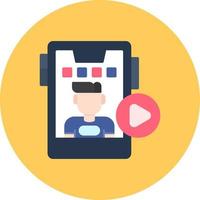 Online Streaming Creative Icon Design vector