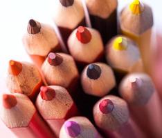 plurity of multicolored pencils photo