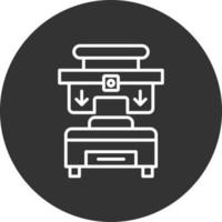 Press Machine Creative Icon Design vector