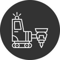 Drilling Machine Creative Icon Design vector