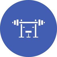 Weight Bar Glyph Circle Icon vector