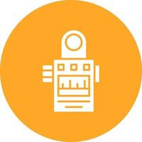 Camera Meter Glyph Circle Icon vector