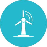 Renewable Energy Glyph Circle Icon vector