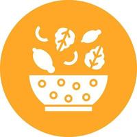 icono de círculo de glifo de alimentos dietéticos vector